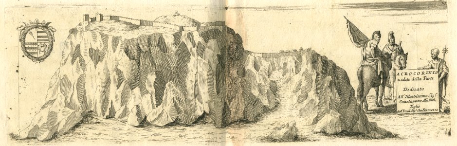Acrocorinto, veduto dalla Parte di (2) - Coronelli Vincenzo - 1688