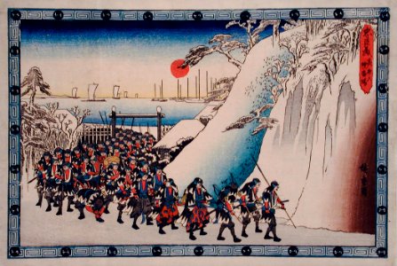 Act XI Sixth Episode- Ronin Enter Sengakuji Temple to Pay Homage to Their Lord, Enya LACMA M.66.35.61