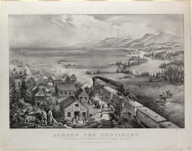 Across the continent, Westward the course of empire takes its way - J.M. Ives, del. ; drawn by F.F. Palmer. LCCN90708413