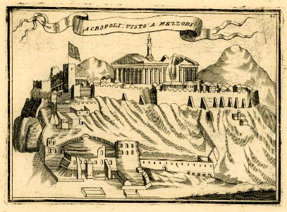 Acropoli visto a Mezzodi - Coronelli Vincenzo - 1688