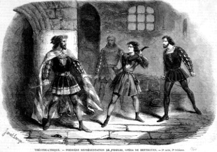Act3 of Fidelio by Beethoven at the Théâtre Lyrique 1860 - Gallica