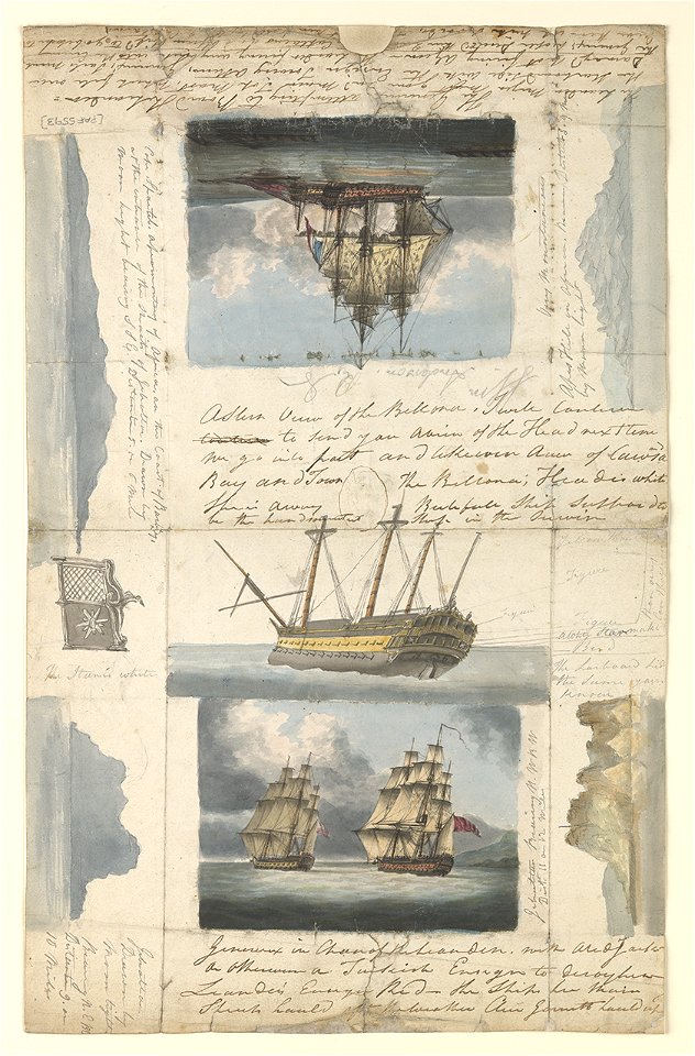 Action between 'Leander' and French two-decker 'Genereux', 18 Aug 1798 RMG S1462