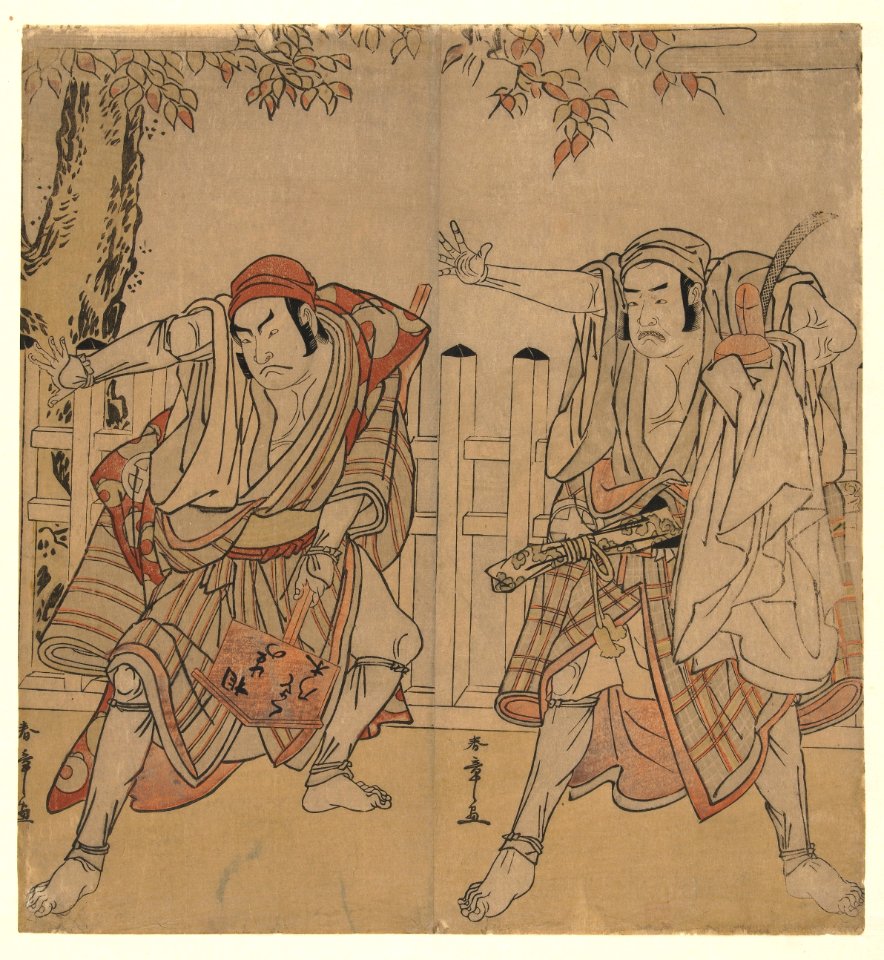Acteurs Otani Hiroji III en Otani Tomoemon-Rijksmuseum AK-MAK-923