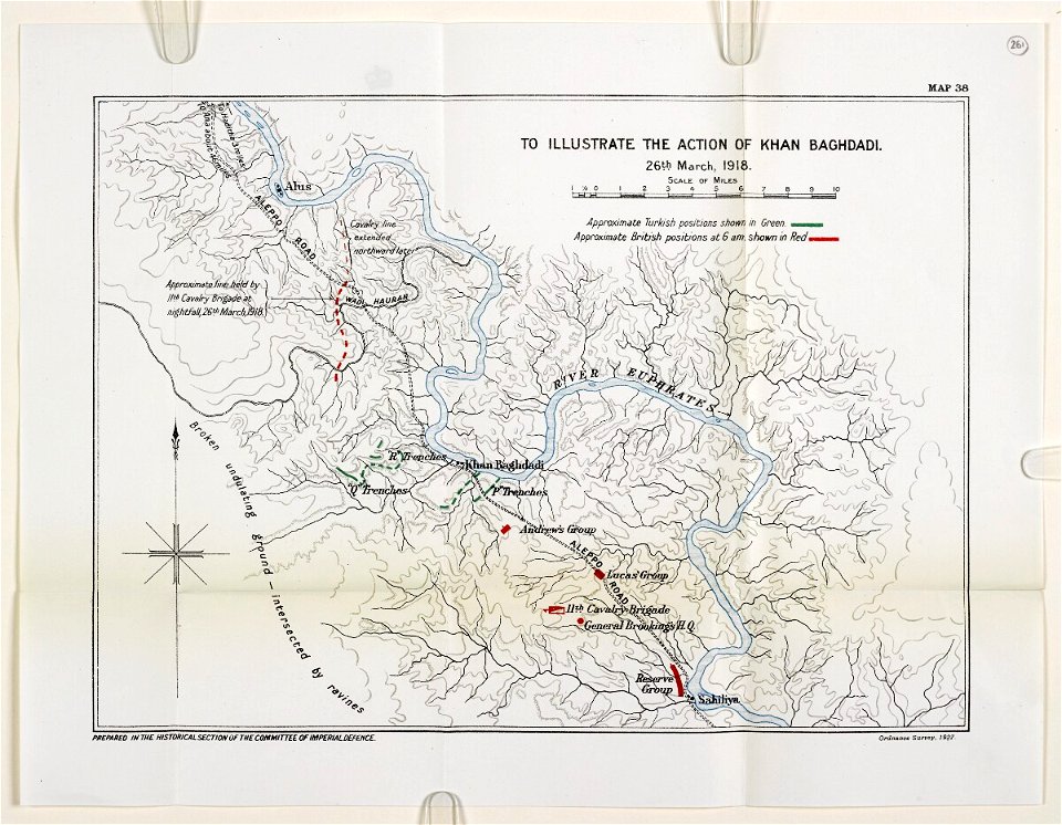 Action of Khan Baghdadi - 26-Mar-1918 - Map