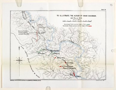 Action of Khan Baghdadi - 26-Mar-1918 - Map