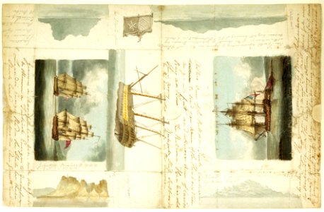 Action between 'Leander' and French two-decker 'Genereux', 18 Aug 1798 RMG PW5593