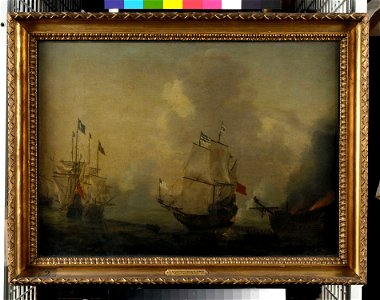 Action between Spanish and Swedish ships, circa 1650 RMG BHC0740