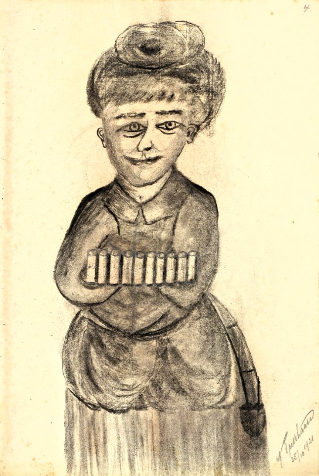 Adalbert Trillhaase Bierkellnerin 1921