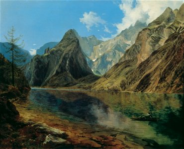 Adalbert Stifter - Der Königssee mit dem Watzmann - 5817 - Österreichische Galerie Belvedere
