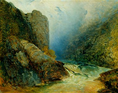 Adalbert Stifter - Die Teufelsmauer bei Hohenfurt (Kienberg) - 3781 - Österreichische Galerie Belvedere