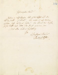 Adalbert Stifter Brief