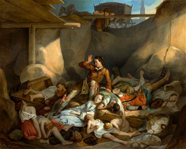 Adam Brenner Der liebe Augustin erwacht in der Pestgrube