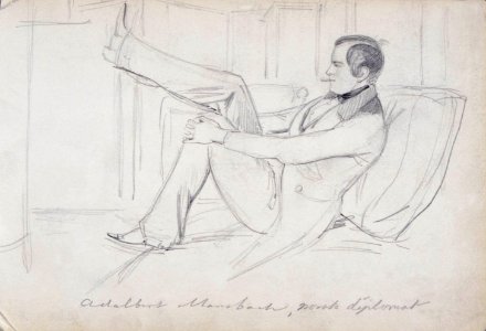 Adalbert Monsbach, norsk diplomat. Fritz von Dardel - Nordiska Museet - NMA.0037330