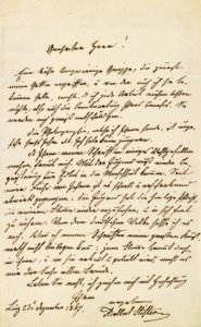 Adalbert Stifter Brief an Anton Schlossar 1867-12-23