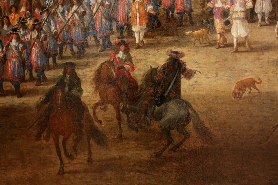 Adam Frans van der Meulen - Louis XIV traversant le Pont-Neuf 2