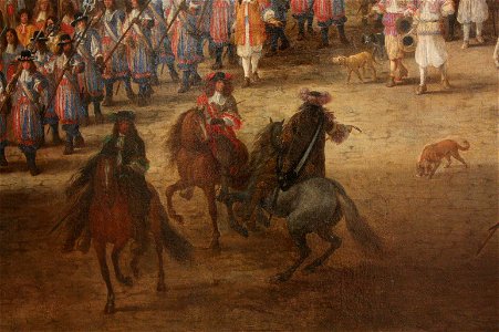 Adam Frans van der Meulen - Louis XIV traversant le Pont-Neuf 2
