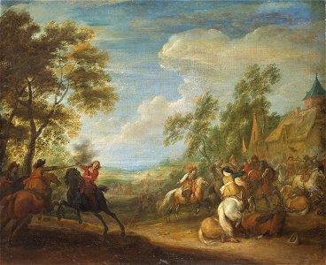 Adam Frans van der Meulen - Reitergefecht - GG 609 - Kunsthistorisches Museum