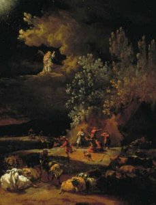 Adam Colonia - De verkondiging van de engel aan de herders - 1126 (OK) - Museum Boijmans Van Beuningen
