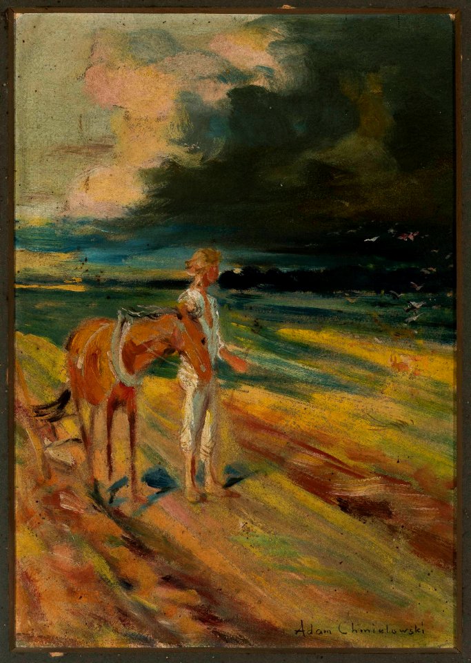 Adam Chmielowski - Black clouds, section of the triptych “Disaster”, sketch - MP 1418-a MNW - National Museum in Warsaw
