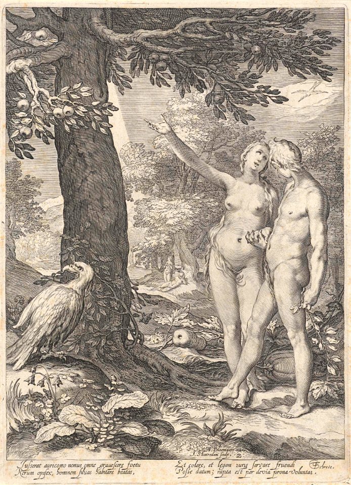 Adam en Eva voor de Boom der Kennis van goed en kwaad