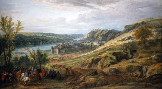 Adam Frans van der Meulen (und Werkstatt) - Der Aufmarsch vor Dinant, 1675 - 1747 - Bavarian State Painting Collections