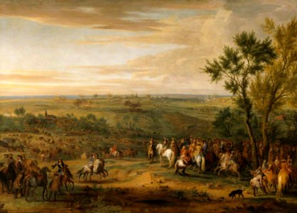 Adam Frans van der Meulen (1631-1632-1690) - Louis XIV (1638–1715), King of France, at Maastricht - 486216 - National Trust
