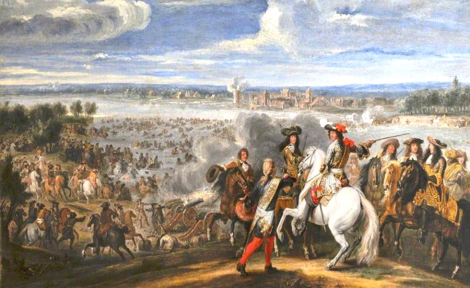 Adam Frans van der Meulen (1631-1632-1690) - Louis XIV Crossing the Rhine, 12 June 1672 - 1422020 - National Trust