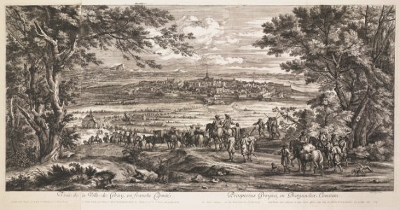 Adam Frans van der Meulen, Adriaen Frans Boudewijns - View of Gray