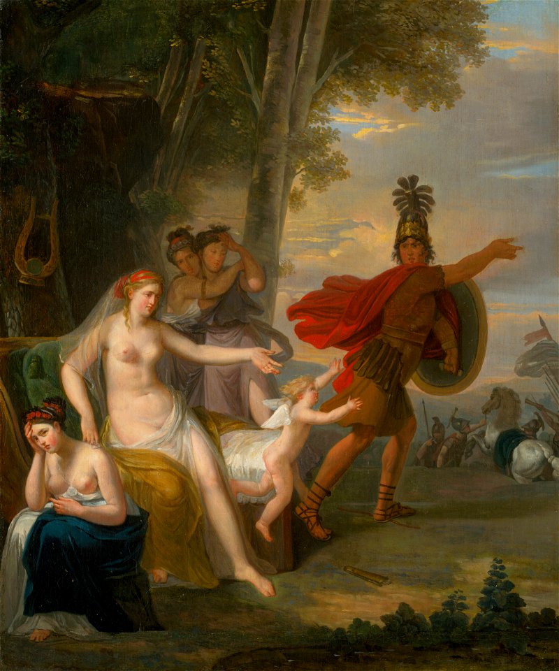 Adam Friedrich Oeser - Hector Bidding Farewell To Andromache - O 274 - Slovak National Gallery