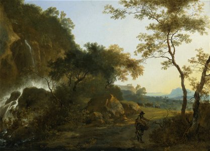 Adam Pynacker - Landscape with Waterfall 592N08825 68NS4