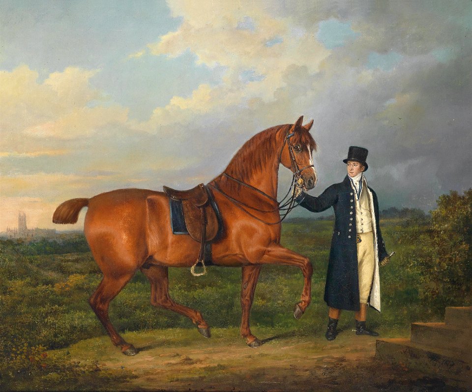 Adam Junger Mann mit seinem Reitpferd 1817