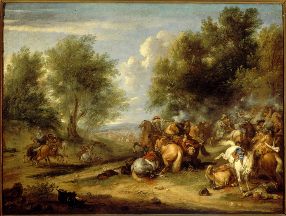 Adam Franz Van Der Meulen - Choc de cavalerie ou Combat de cavalerie - PDUT948 - Musée des Beaux-Arts de la ville de Paris
