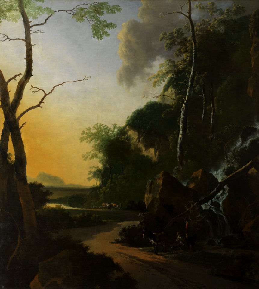 Adam Pijnacker - Italianate Landscape with Crab Fishers - Google Art Project
