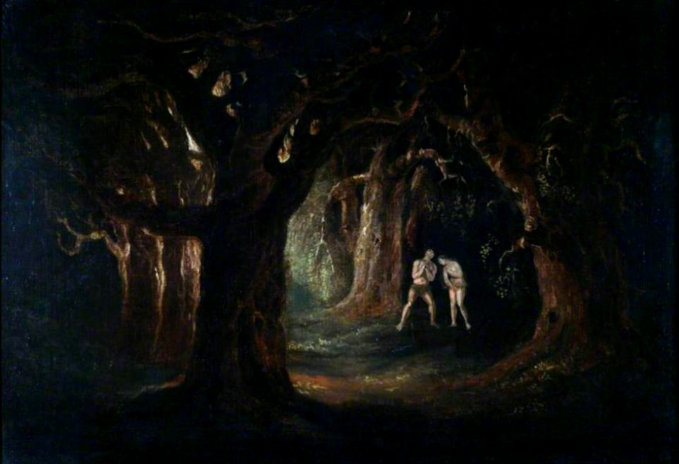Adam Listening to the Voice of God the Almighty. John Martin