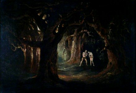 Adam Listening to the Voice of God the Almighty. John Martin