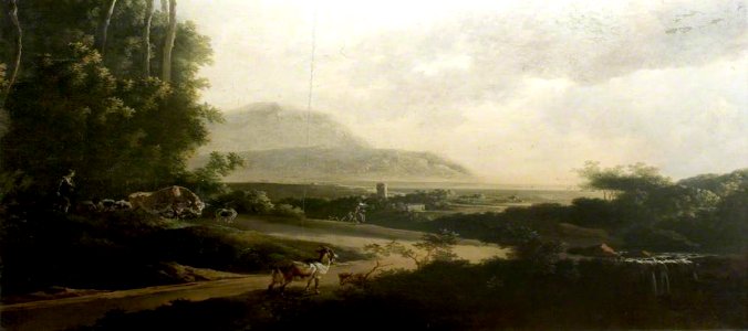 Adam Pynacker (c.1620-1622-1673) - Landscape with a Winding Roadway - NCM 1894-19 - Nottingham Castle Museum and Art Gallery