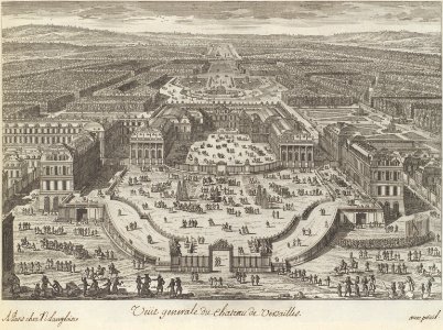 Adam Perelle, Veüe generale du chateau de Versailles, 1680s