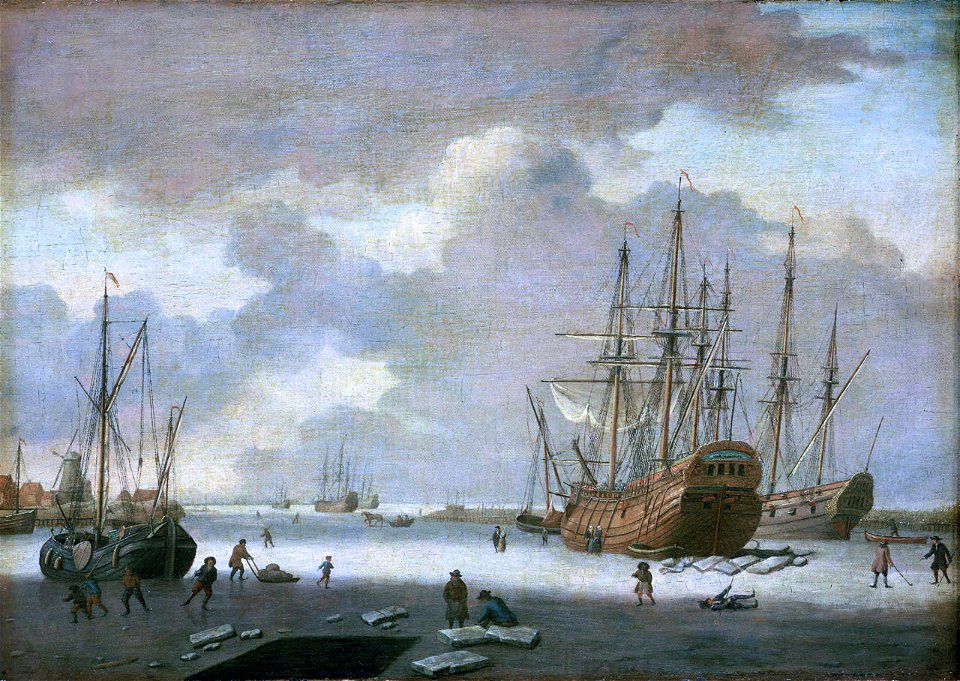 Adam Silo - A Dutch Whaler and Other Vessels in the Ice