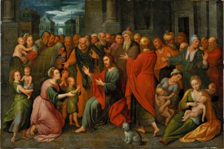 Adam van Noort - Christ among children - M.Ob.241 - National Museum in Warsaw