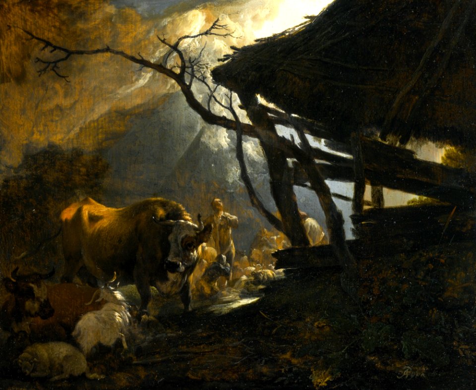 Adam Pynacker - Annunciation to the Shepherds 216N09335 4D8WV
