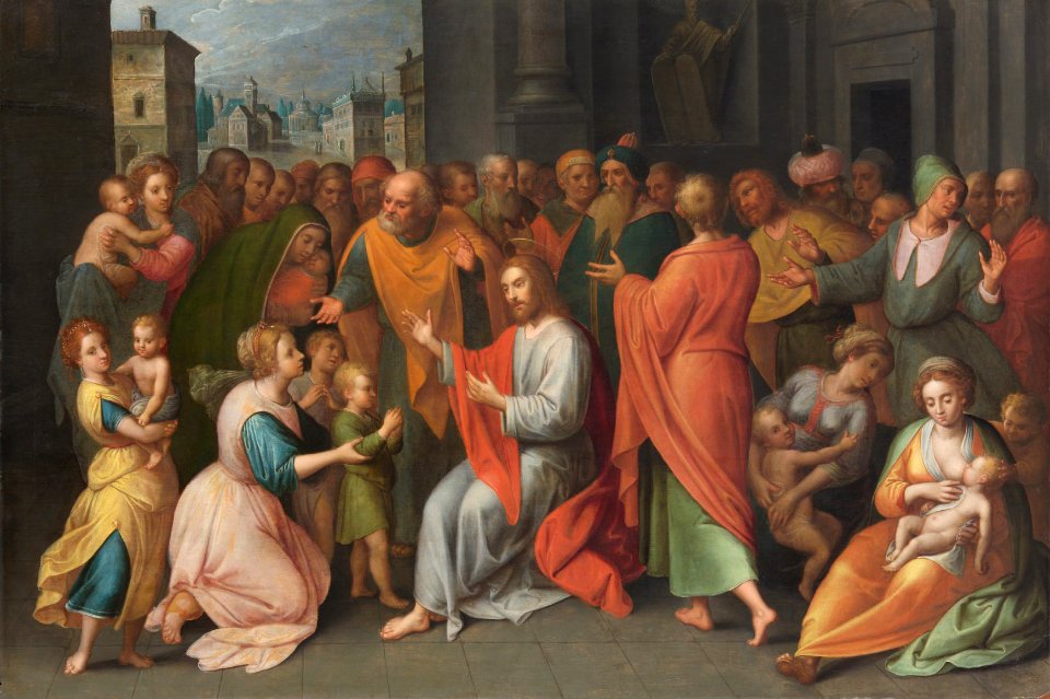 Adam van Noort - Christ blesses the children