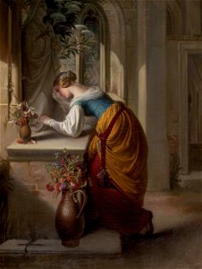 Adam Vogler Gretchen vor der Statue der Maria