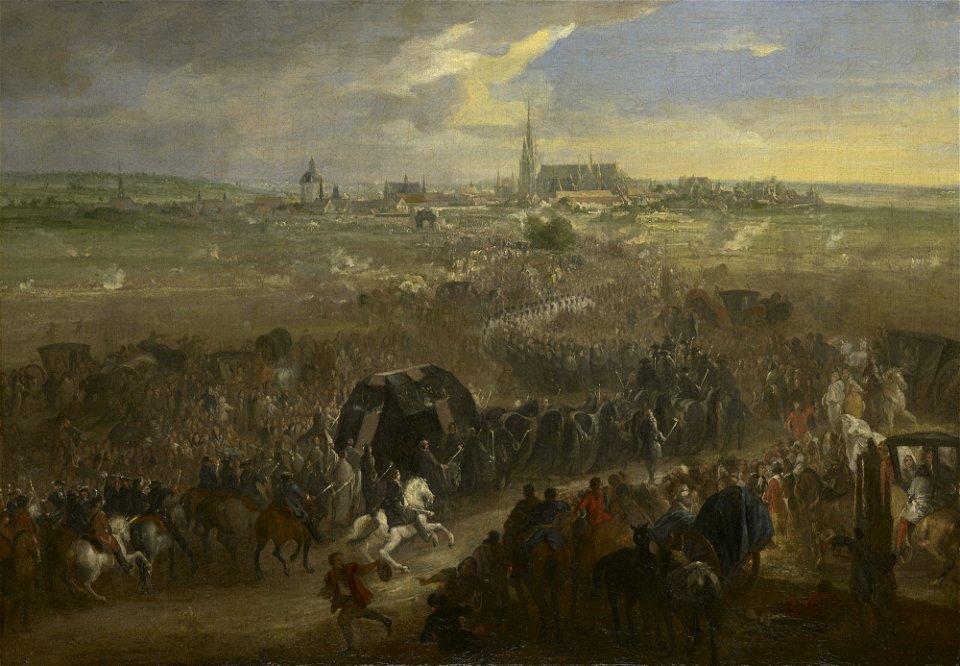 Adam-François van der Meulen (1632-90) - The Funeral of Marie Therese, Queen of France, 10 August 1683 - RCIN 404781 - Royal Collection