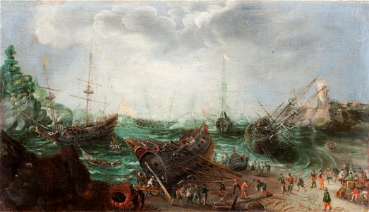 Adam Willaerts, attributed to - Harbour scene - Google Art Project
