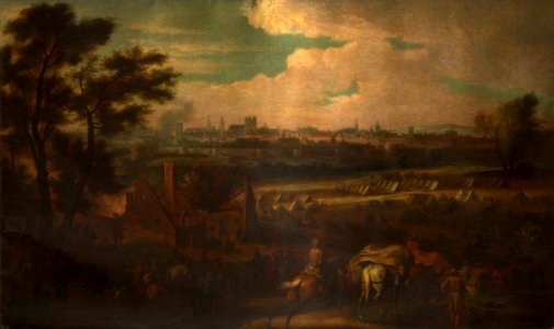 Adam-François van der Meulen (1632-90) - The French Army Encamped before Tournai, 1667 - RCIN 403937 - Royal Collection