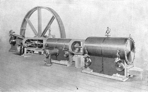 Adamson tandem compound engine (Rankin Kennedy, Electrical Installations, Vol III, 1903)