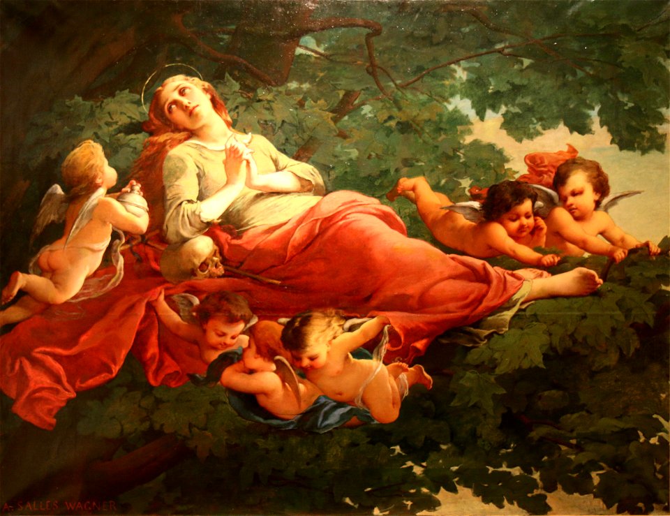 Adelaïde Salles-Wagner - Sainte Madeleine bercée par les anges