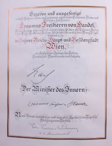 Adelsdiplom Anton von Brosch 1917 - 05
