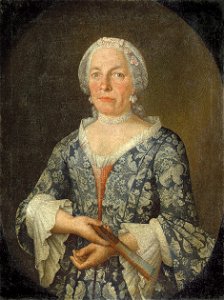 Adelsportrait c1780 02 mit Fächer