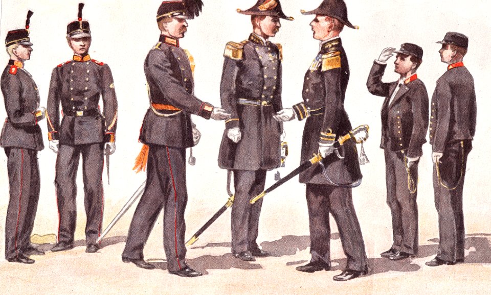 Adelborsten, kadetten en instructeurs 1808-1809